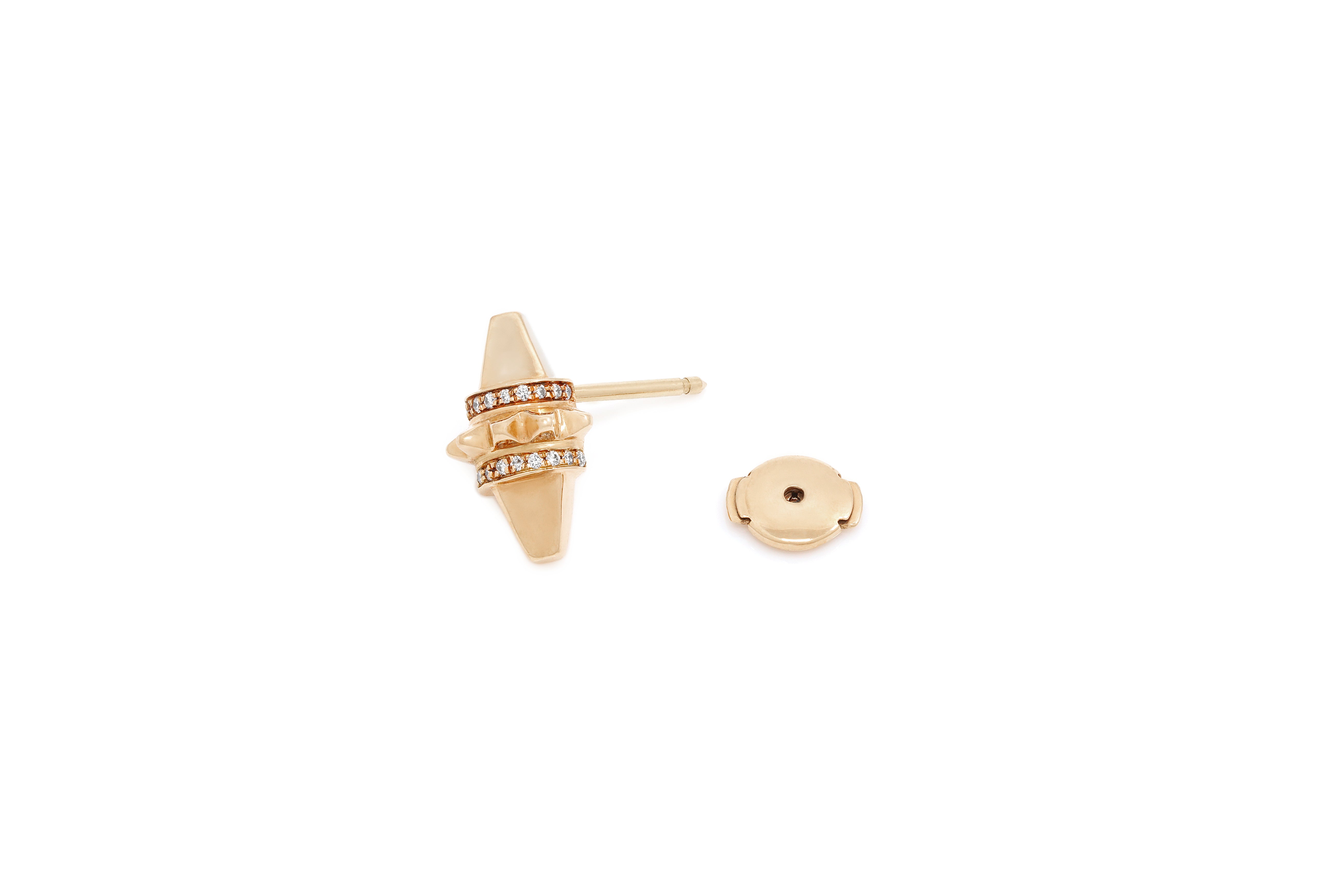 18k Hab El Hayl Origins Earring in Rose Gold with Diamonds