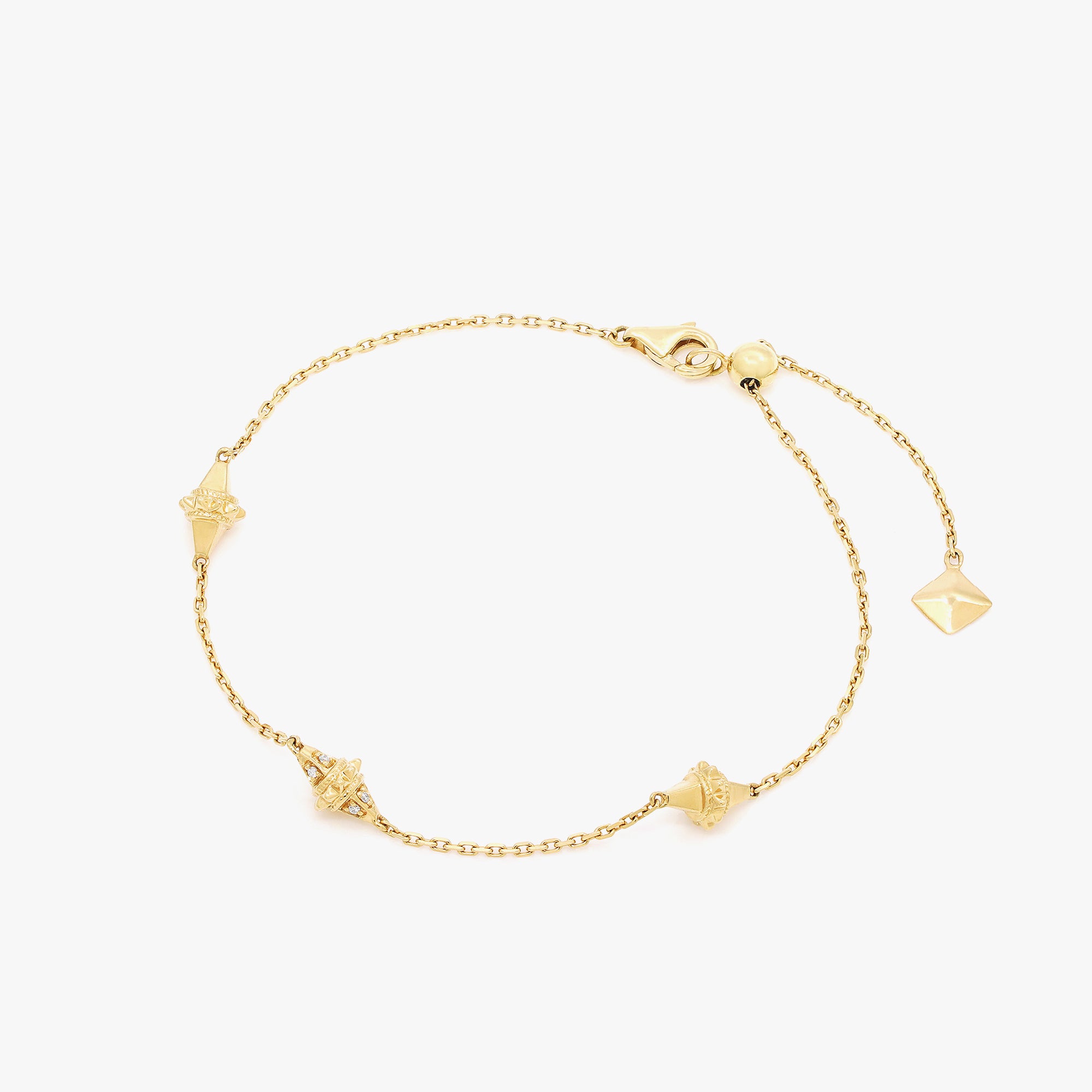 18k Hab El Hayl Origins Bracelet in Yellow Gold with Diamonds