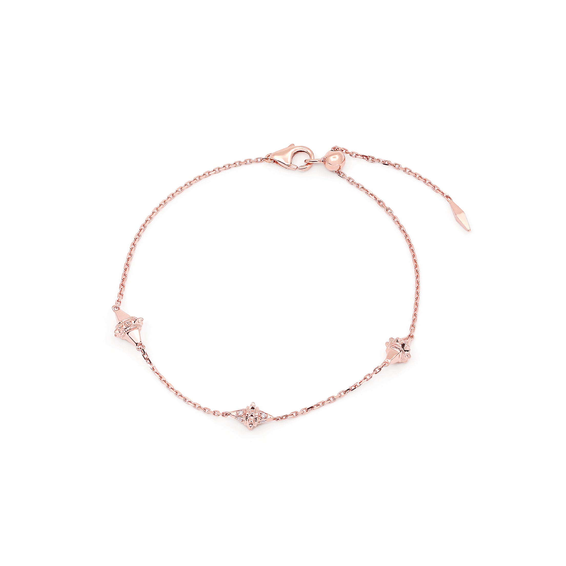 18k Hab El Hayl Origins Bracelet in Rose Gold with Diamonds