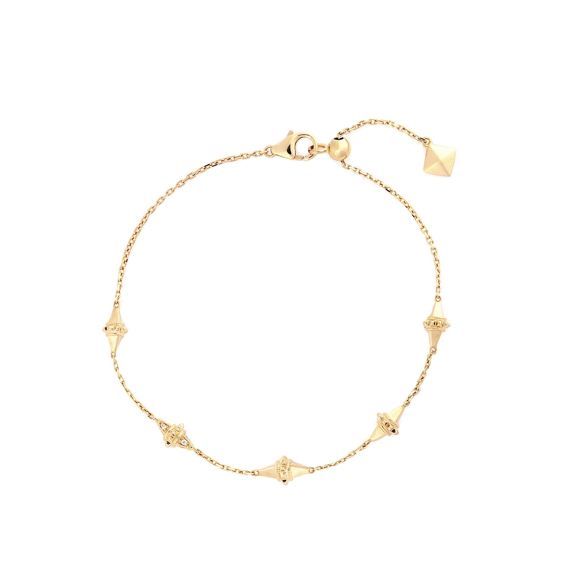 18k Hab El Hayl Origins Bracelet in Yellow Gold with Diamonds