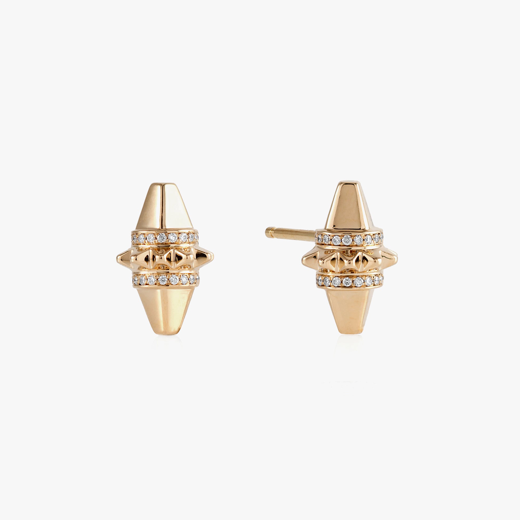 18k Hab El Hayl Origins Earring in Rose Gold with Diamonds