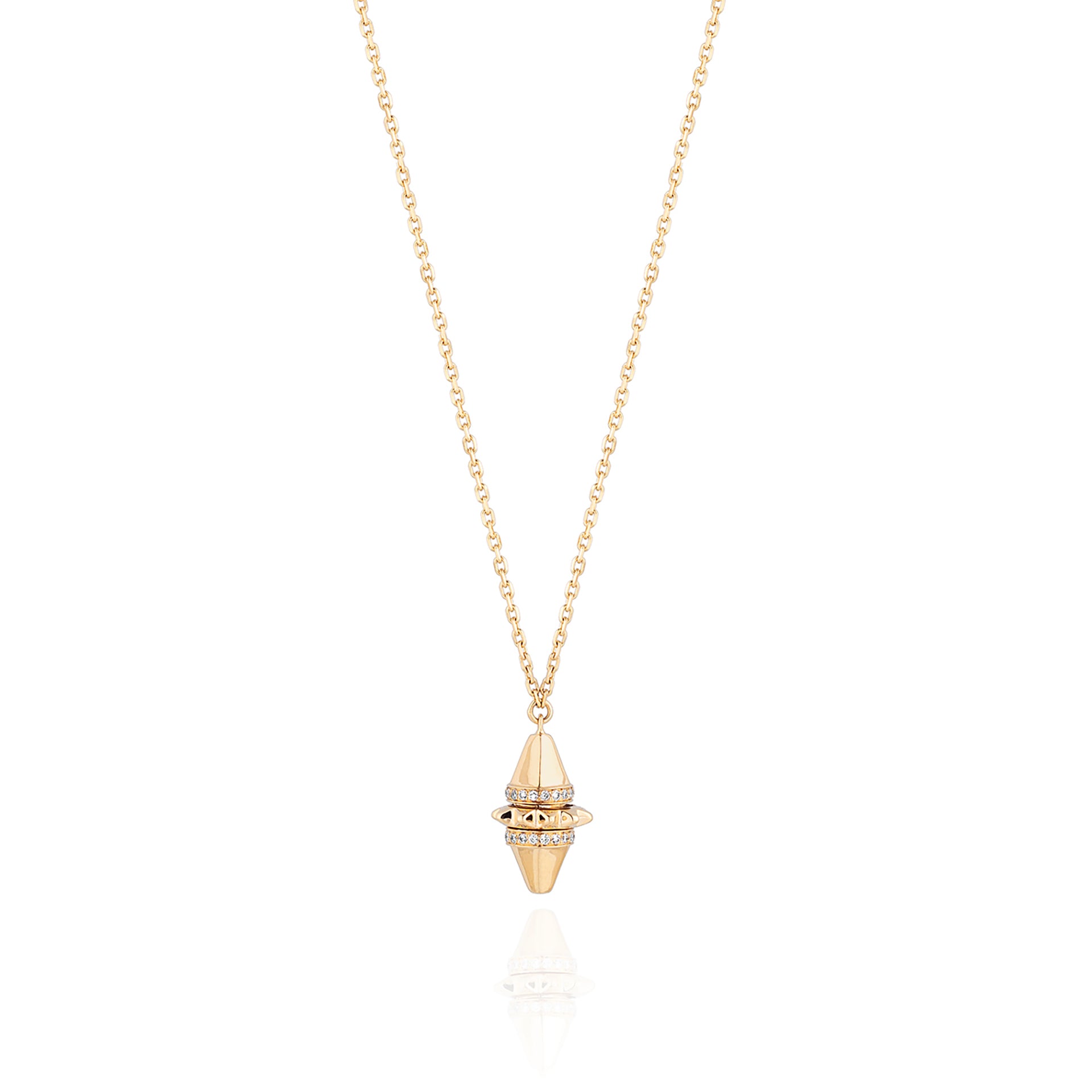 18k Hab El Hayl Origins Necklace in Yellow Gold with Diamonds