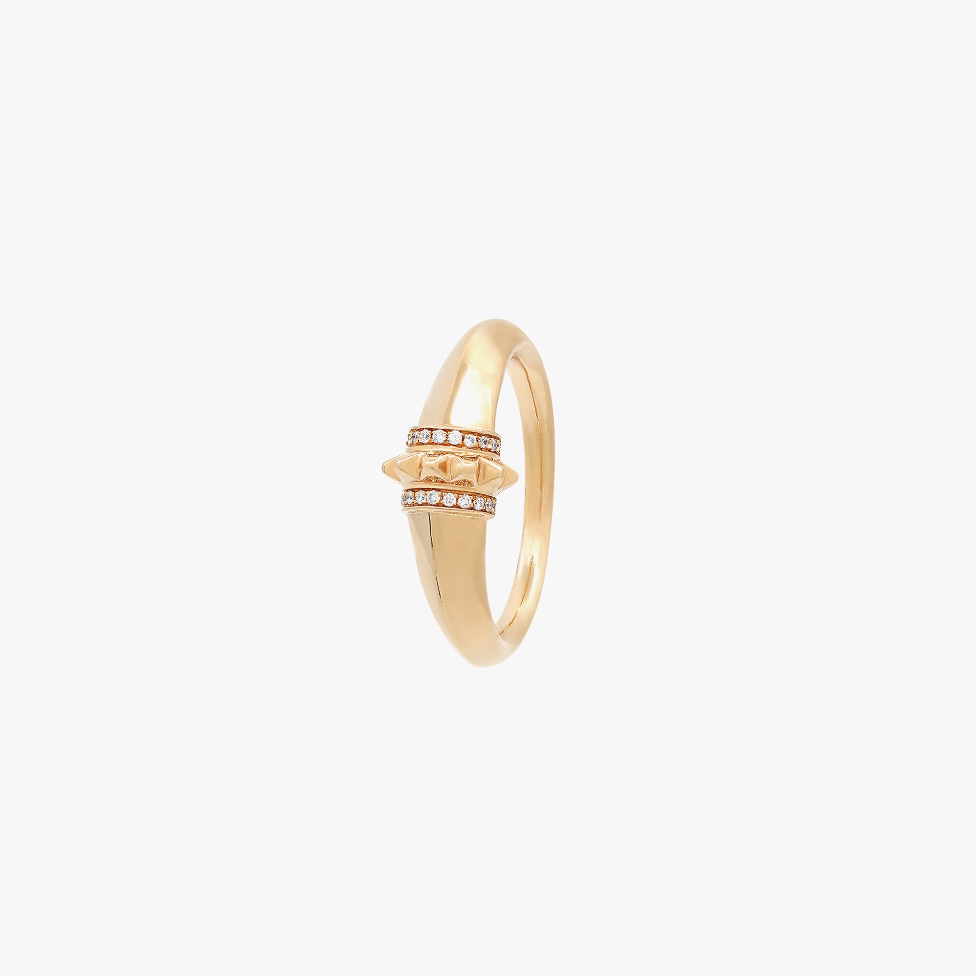 18k Hab El Hayl Origins Ring in Yellow Gold with Diamonds