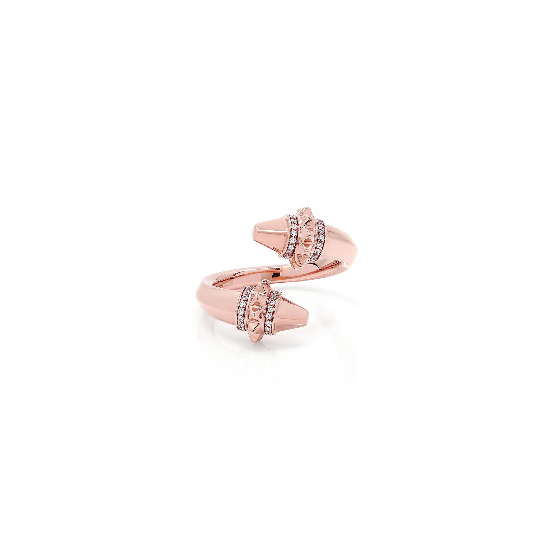 18k Hab El Hayl Origins Ring in Rose Gold with Diamonds