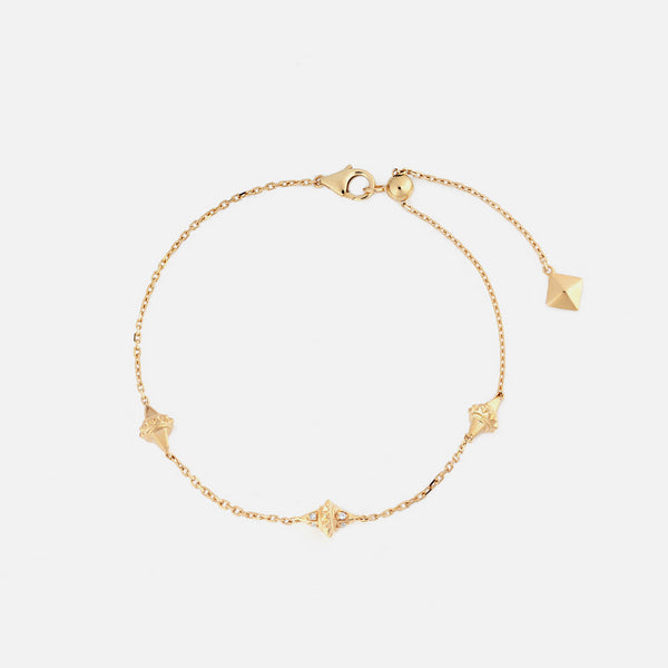 18k Hab El Hayl Origins Bracelet in Yellow Gold with Diamonds