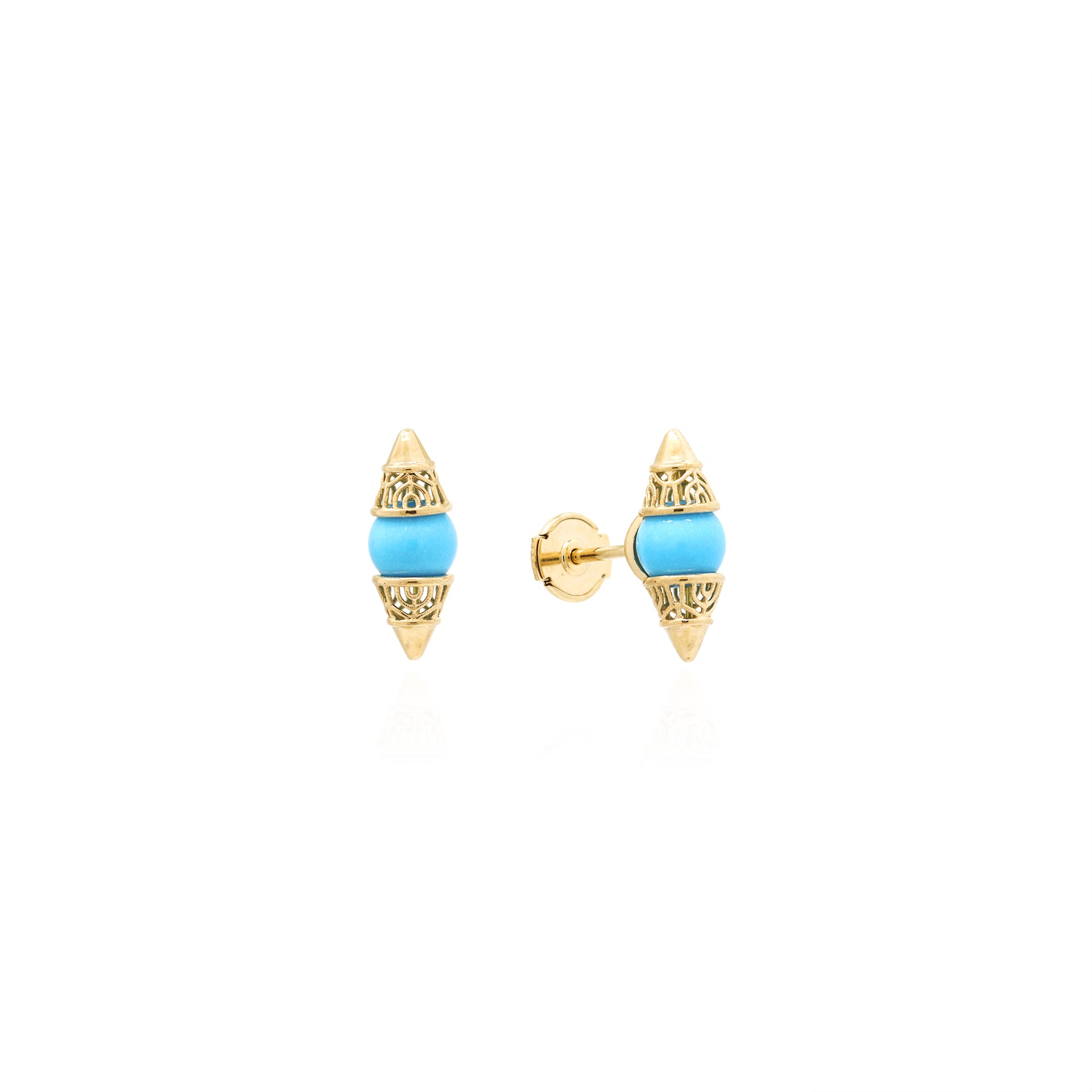 Large turquoise stud earrings store