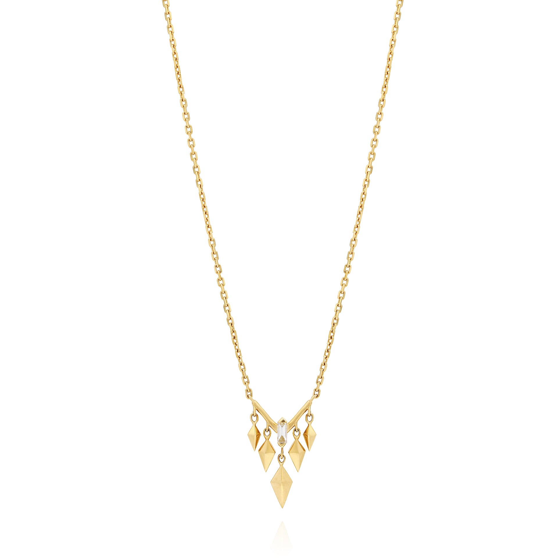 Al Merta’shah Narrow Fringe Pendant Necklace