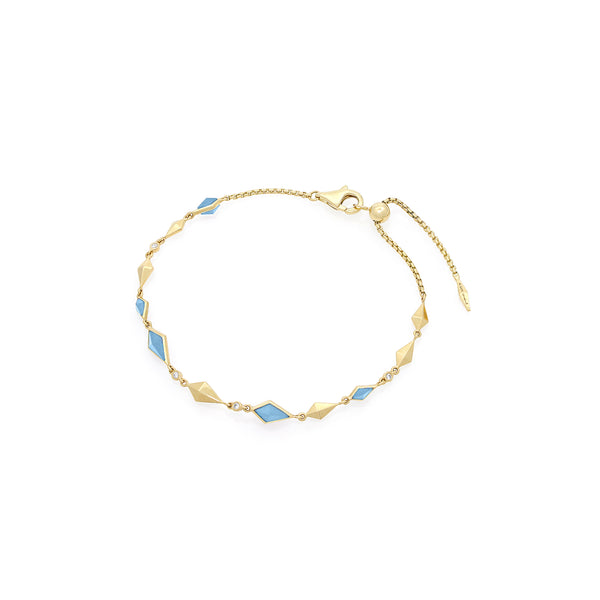 Al Merta’shah Bracelet in Diamonds and Blue Agate