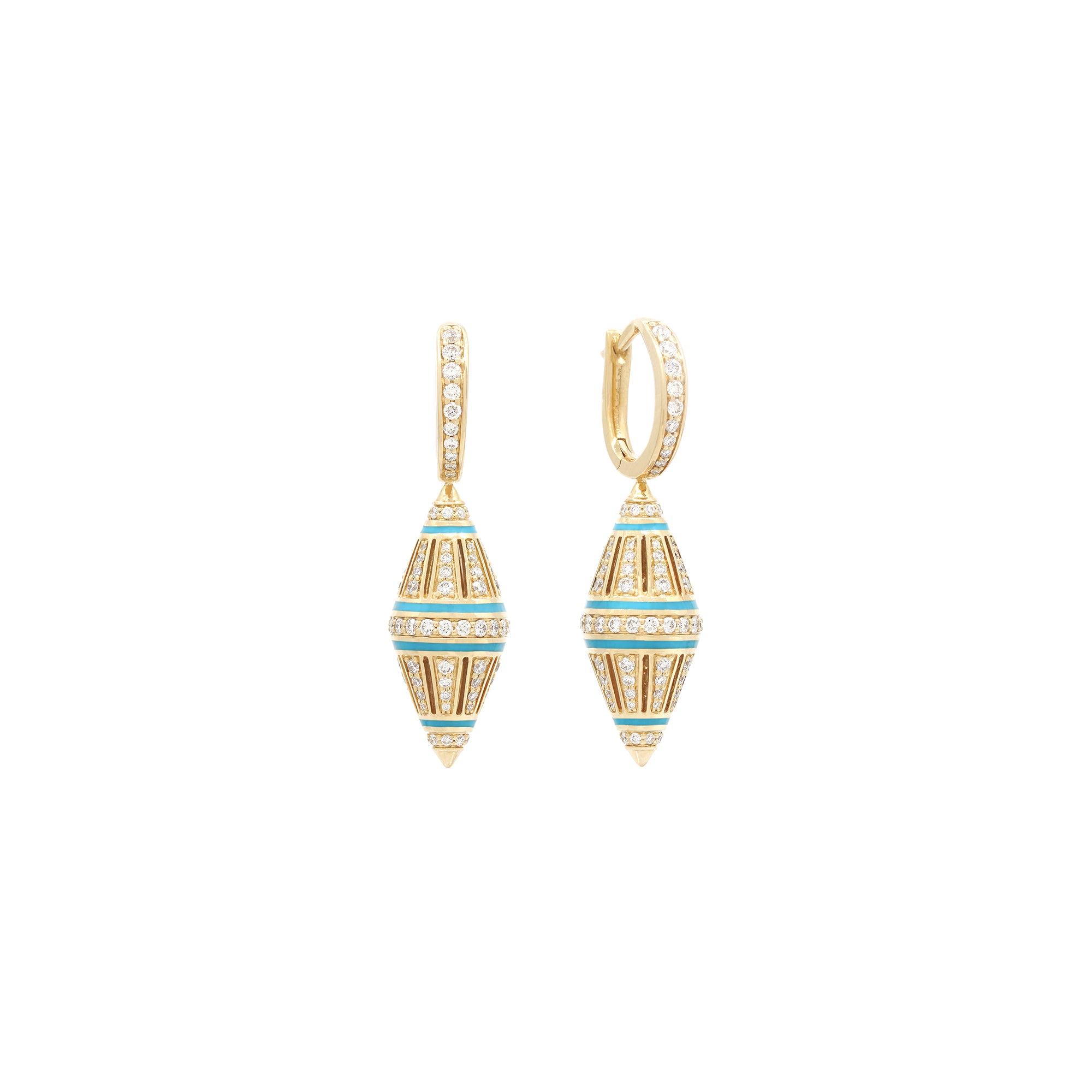 Al Merriyah Earrings with Turquoise Hyceram