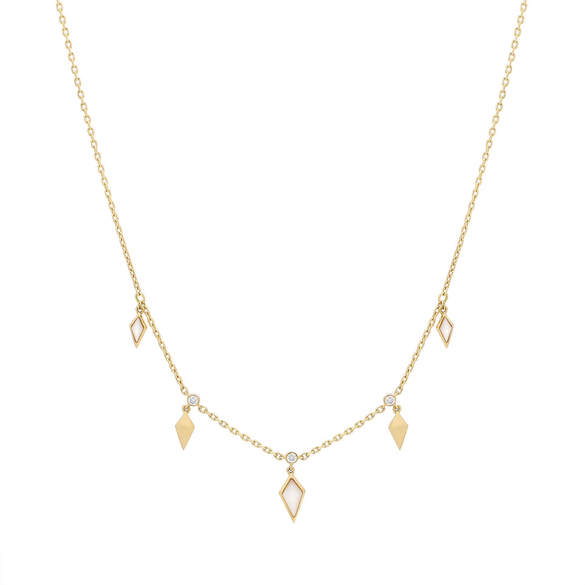 Al Merta’shah Necklace in Diamonds and Mother of Pearl