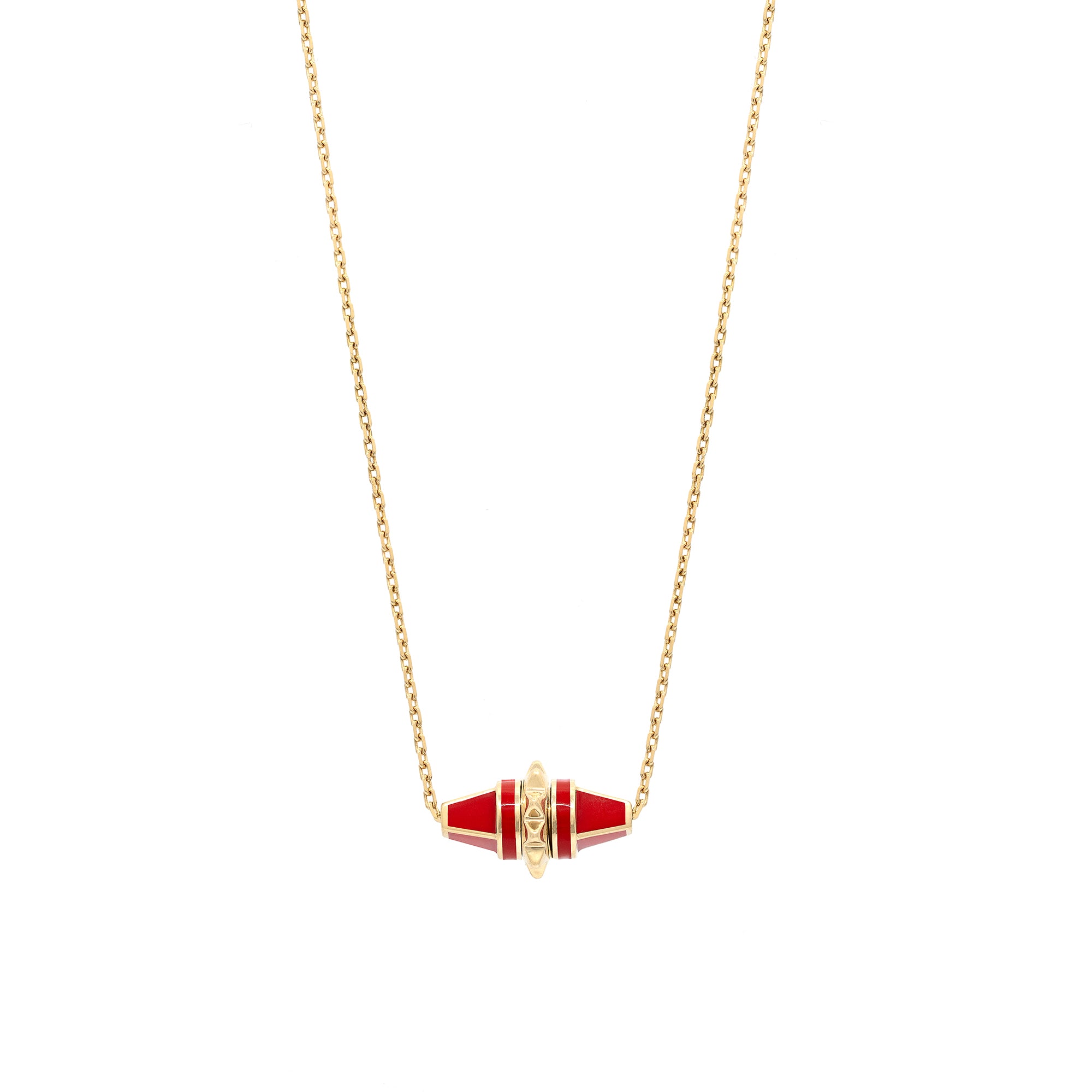 Hab El Hayl Hues Necklace in Red Hyceram