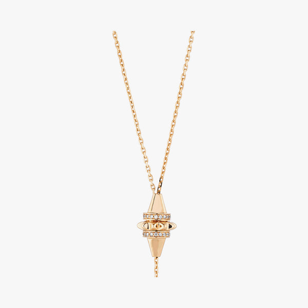 18k Hab El Hayl Origins Adjustable Necklace in Rose Gold with Diamonds
