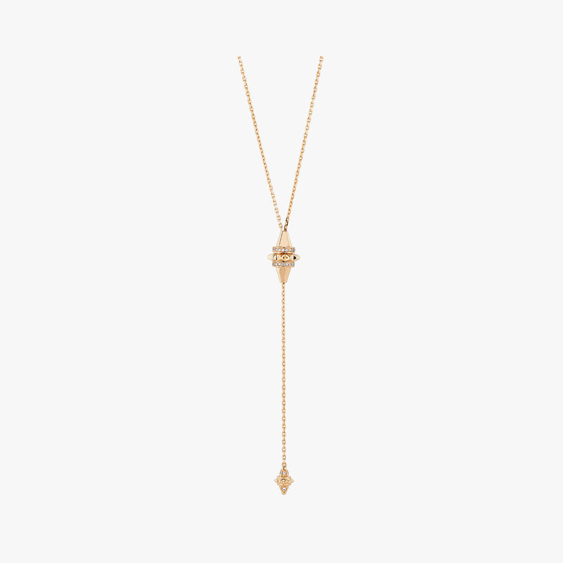 18k Hab El Hayl Origins Adjustable Necklace in Rose Gold with Diamonds