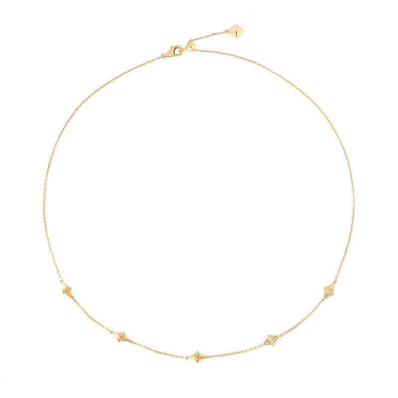 18k Hab El Hayl Origins Choker in Yellow Gold with Diamonds