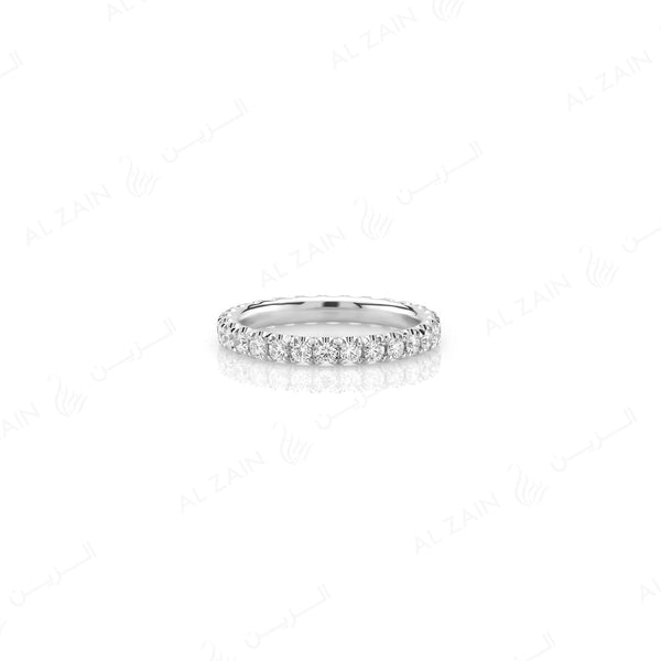 Wedding Band in White Gold