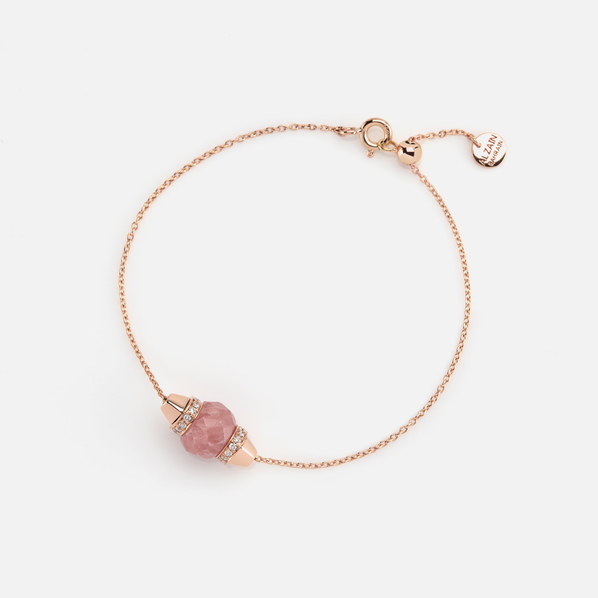 Ruby & Friends Bracelet in Rose Gold with Yamanasate & Diamonds - Al Zain Jewellery