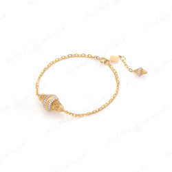 Al Merriyah Bracelet in 18k Yellow Gold with Diamonds