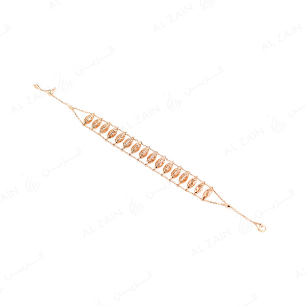 18k Al Merriyah M/5 bracelet in rose gold with diamonds
