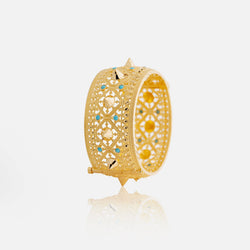 21k midh’ad with turquoise stone - Al Zain Jewellery