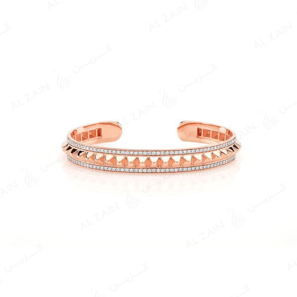 Hab El Hayl 2nd Edition Bangle in Rose Gold with Diamonds