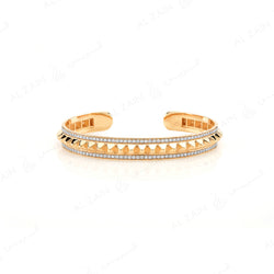 Hab El Hayl 2nd Edition Bangle in Yellow Gold with Diamonds
