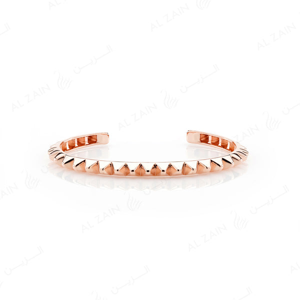 Hab El Hayl 2nd Edition Bangle in Rose Gold with Diamonds on tip