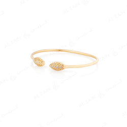 18k Al Merriyah M/5 bangle in yellow gold with diamonds