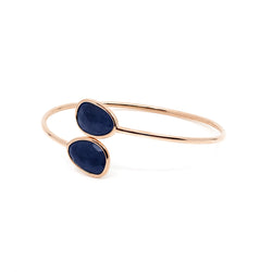 Precious Nina Bangle in 18k Rose Gold with Sapphire