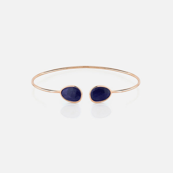 Precious Nina Bangle in 18k Rose Gold with Sapphire