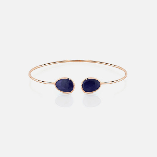Precious Nina Bangle in 18k Rose Gold with Sapphire