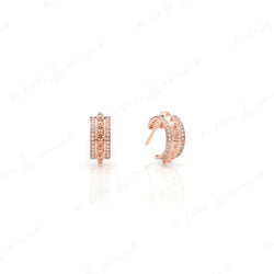 Hab El Hayl 2nd Edition Earrings in Rose Gold with Diamonds