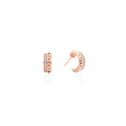 18k Hab El Hayl Evolution Earrings in Rose Gold with Diamonds