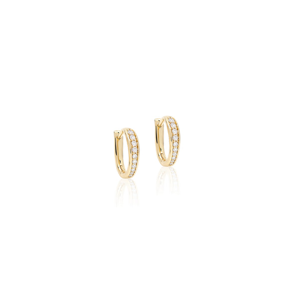 Small Diamond Hoops