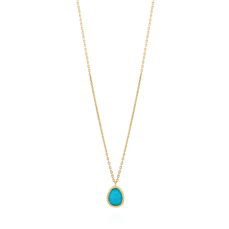 Nina Mariner Turquoise Pendant Necklace with Petite Stone