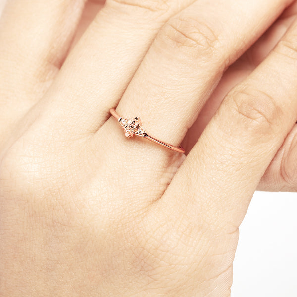18k Hab El Hayl Origins Ring in Rose Gold with Diamonds