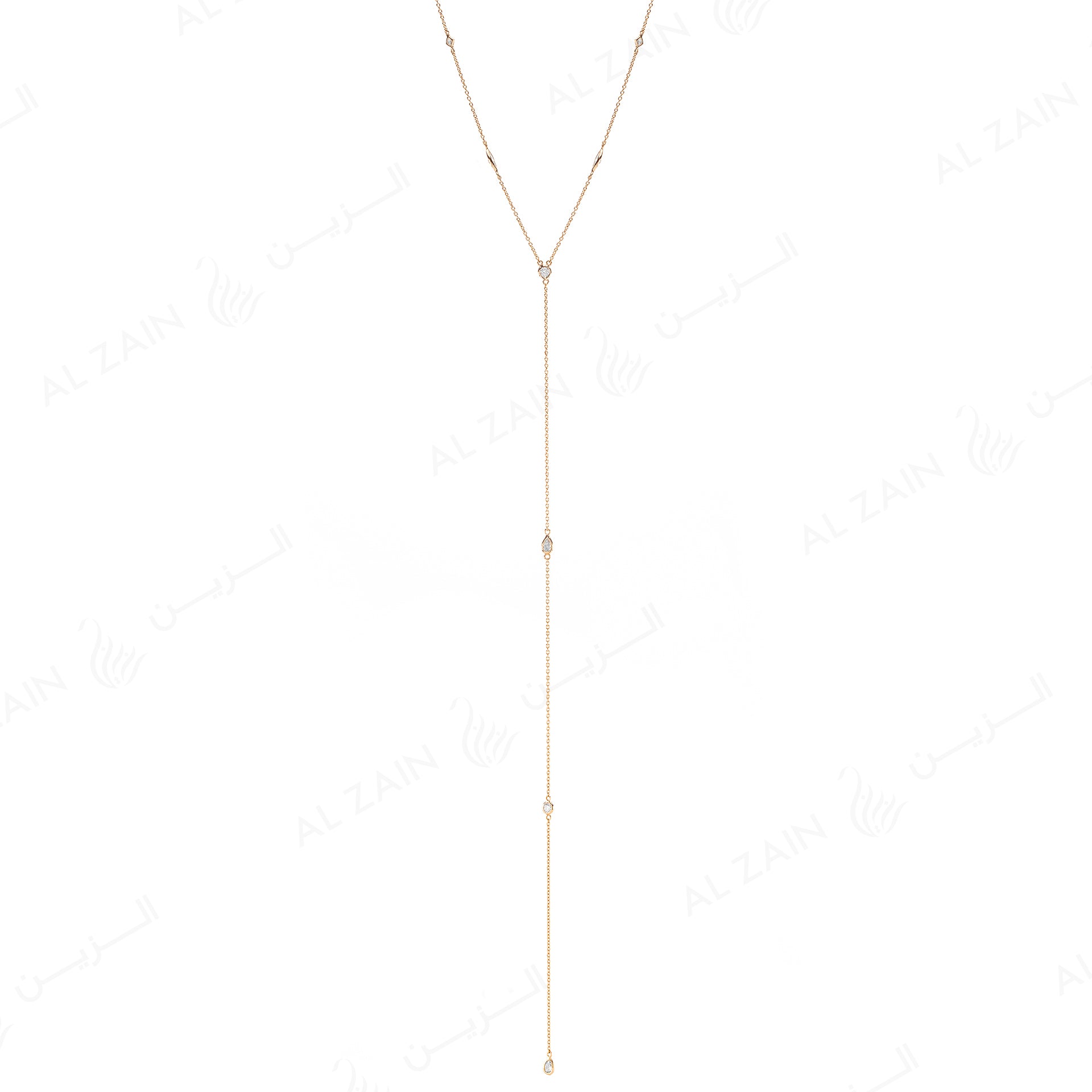 Nina Necklace in Yellow Gold with Diamonds