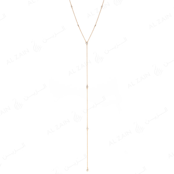 Nina Necklace in Yellow Gold with Diamonds