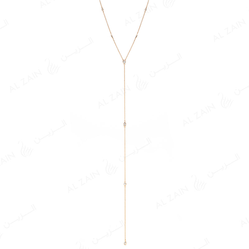 Nina Necklace in Yellow Gold with Diamonds