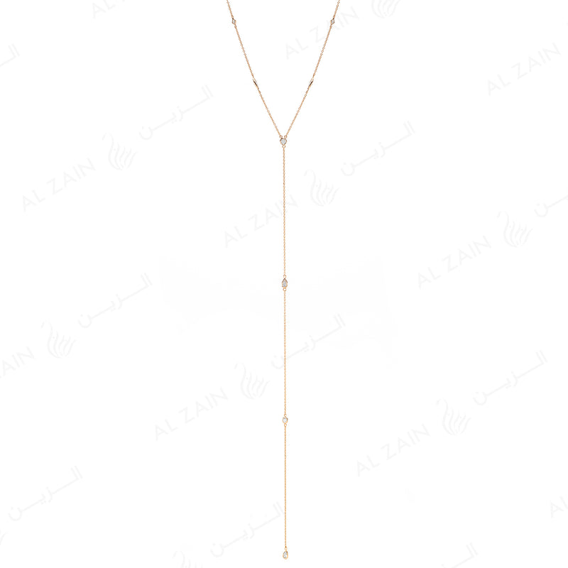 Nina Necklace in Yellow Gold with Diamonds