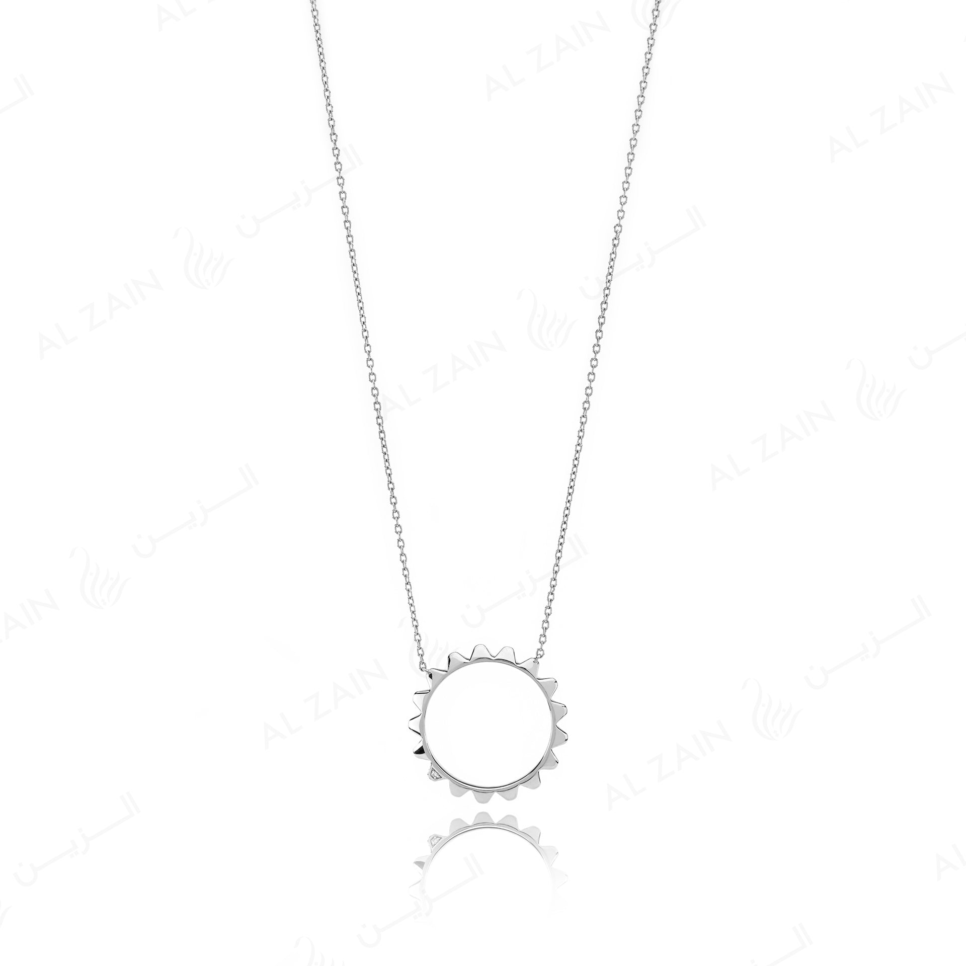 Hab El Hayl 2nd Edition Necklace in White Gold with Diamond