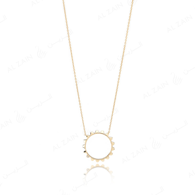 Hab El Hayl 2nd Edition Necklace in Yellow Gold with Diamond