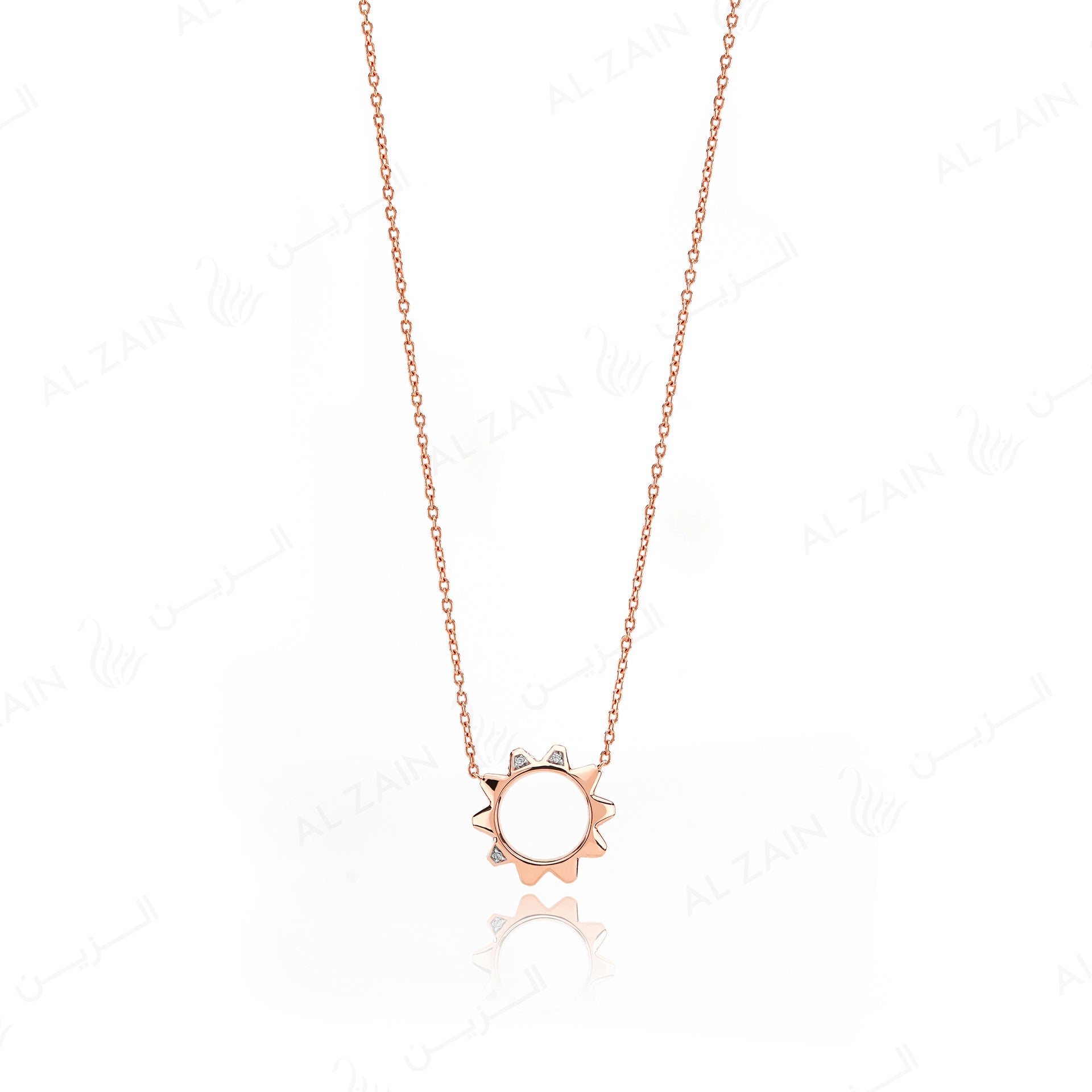 Hab El Hayl 2nd Edition Necklace in Rose Gold with Diamonds