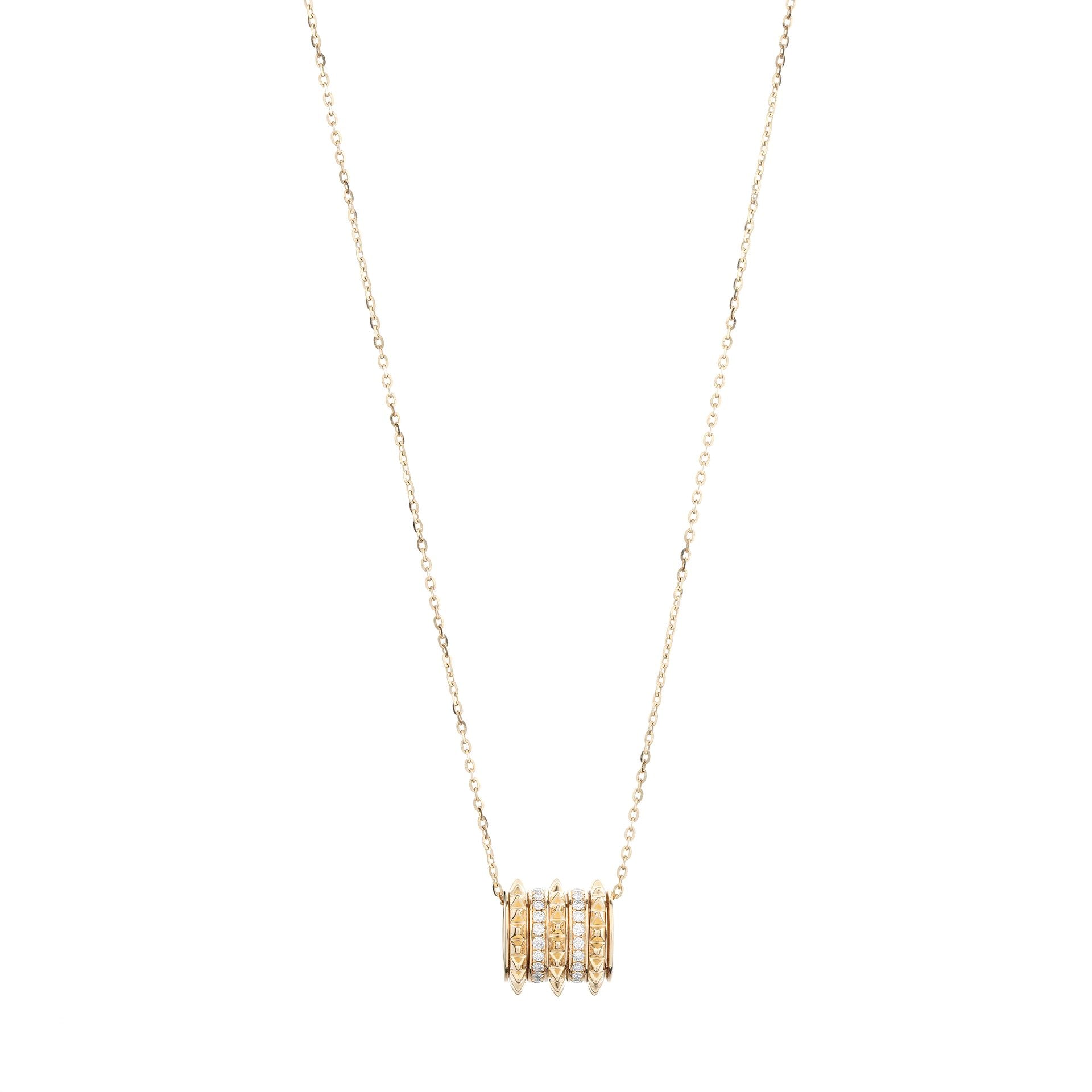 18k Hab El Hayl Evolution Necklace in Yellow Gold with Diamonds
