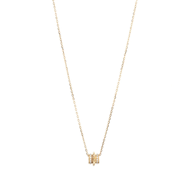 18k Hab El Hayl Evolution Necklace in Yellow with Diamonds