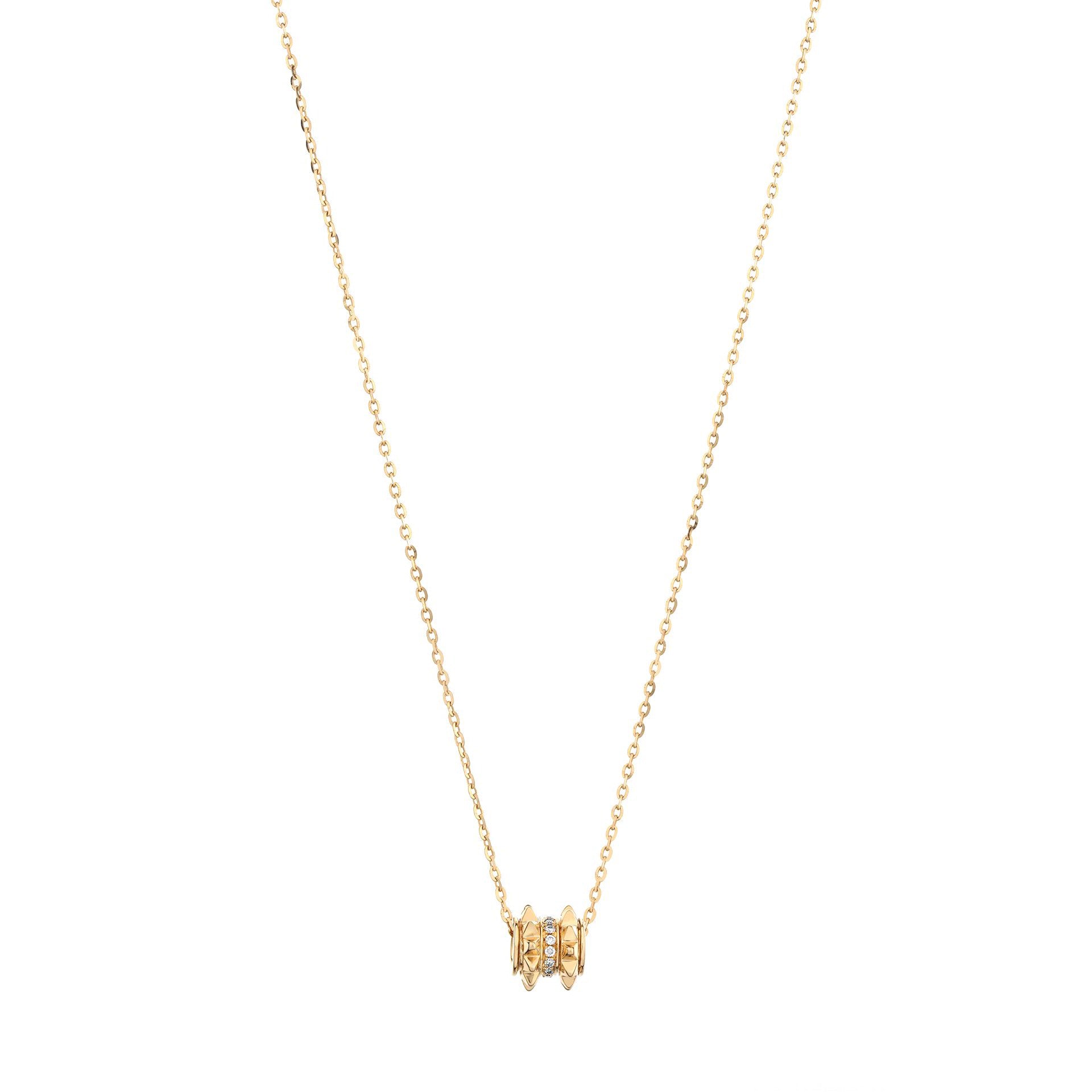 18k Hab El Hayl Evolution Necklace in Yellow Gold with Diamonds