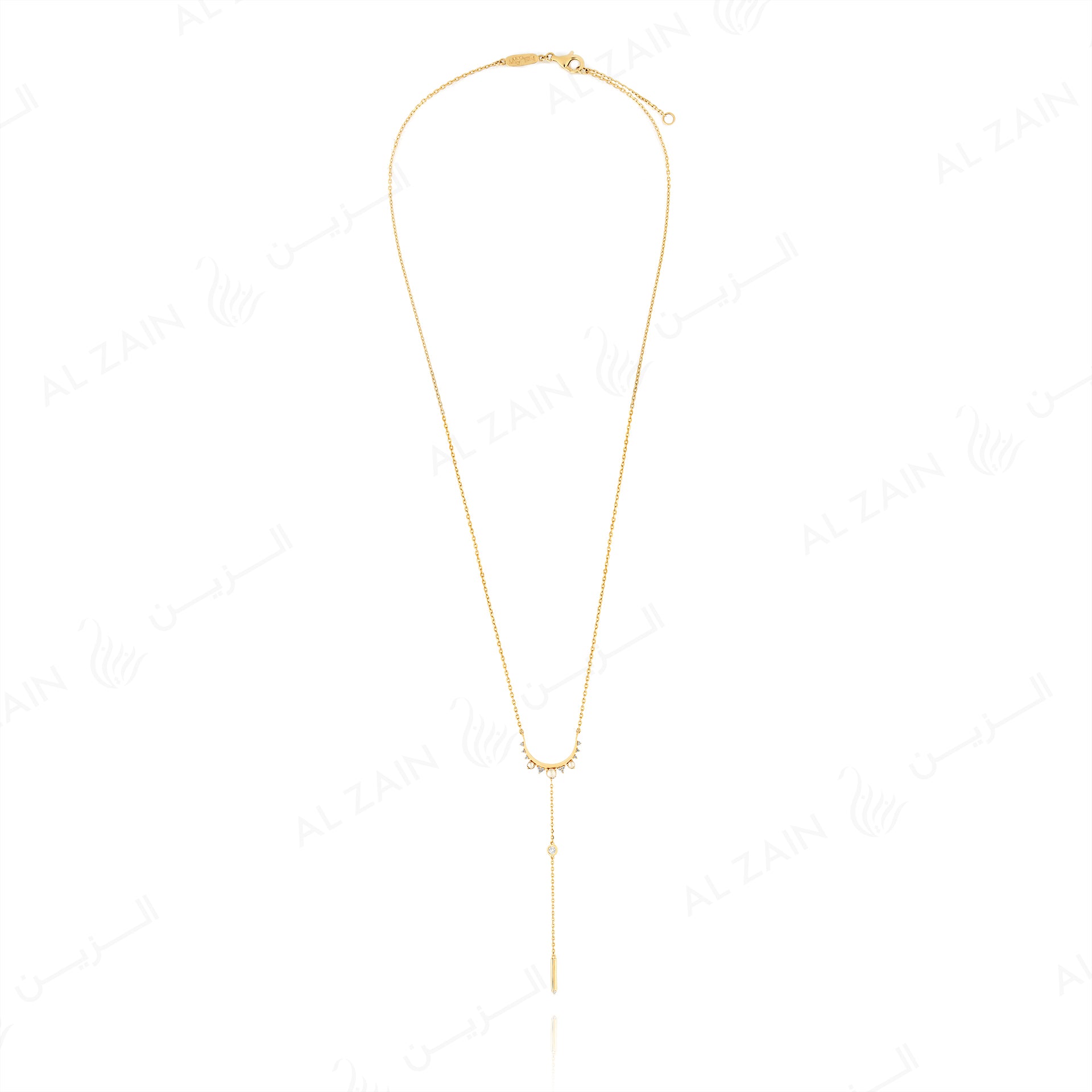 Melati "Eclipse" necklace in Yellow Gold with Diamonds and Pearls