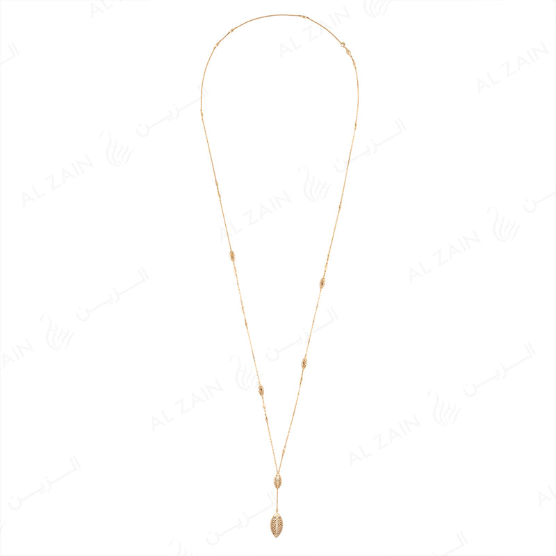 18k Al Merriyah M/5 transformable long necklace in yellow gold with diamonds