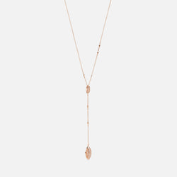 18k Al Merriyah M/5 transformable long necklace in rose gold with diamonds