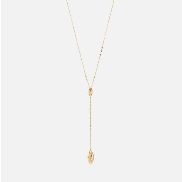 18k Al Merriyah M/5 transformable long necklace in yellow gold with diamonds