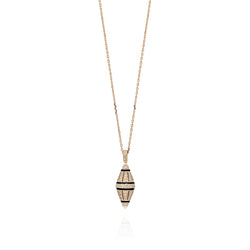 Al Merriyah Hyceram Pendant Necklace In Yellow Gold With Diamonds